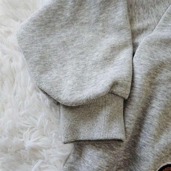 Elpam Women's Gray Teddy‎ Bear Graphic Crewneck Sweatshirt. Size S - Picture 3 of 7